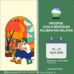 BMKG: Kalsel Berpotensi Hujan Sedang hingga Lebat di Awal Pekan, Warga Diminta Waspada Cuaca Ekstrem
