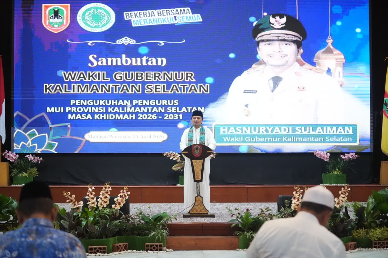 Pengurus MUI Kalsel 2026–2031 Dikukuhkan, Wagub Kalsel Inginkan Penguatan Pendidikan Berakhlak