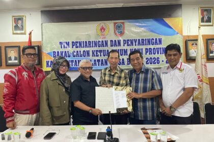 Berkas Pencalonan Diserahkan, Hasnuryadi Maju dalam Bursa Ketua KONI Kalsel 2026–2030