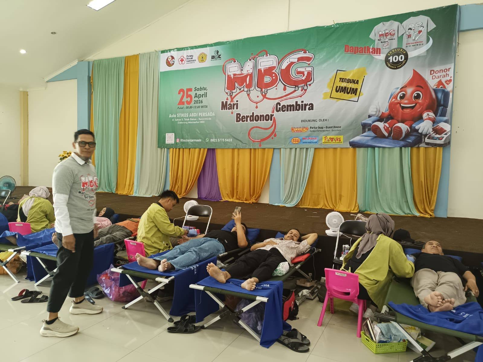 BSC Banjarmasin Rutin Gelar Donor Darah, Antusiasme Warga Tinggi Sejak Pagi