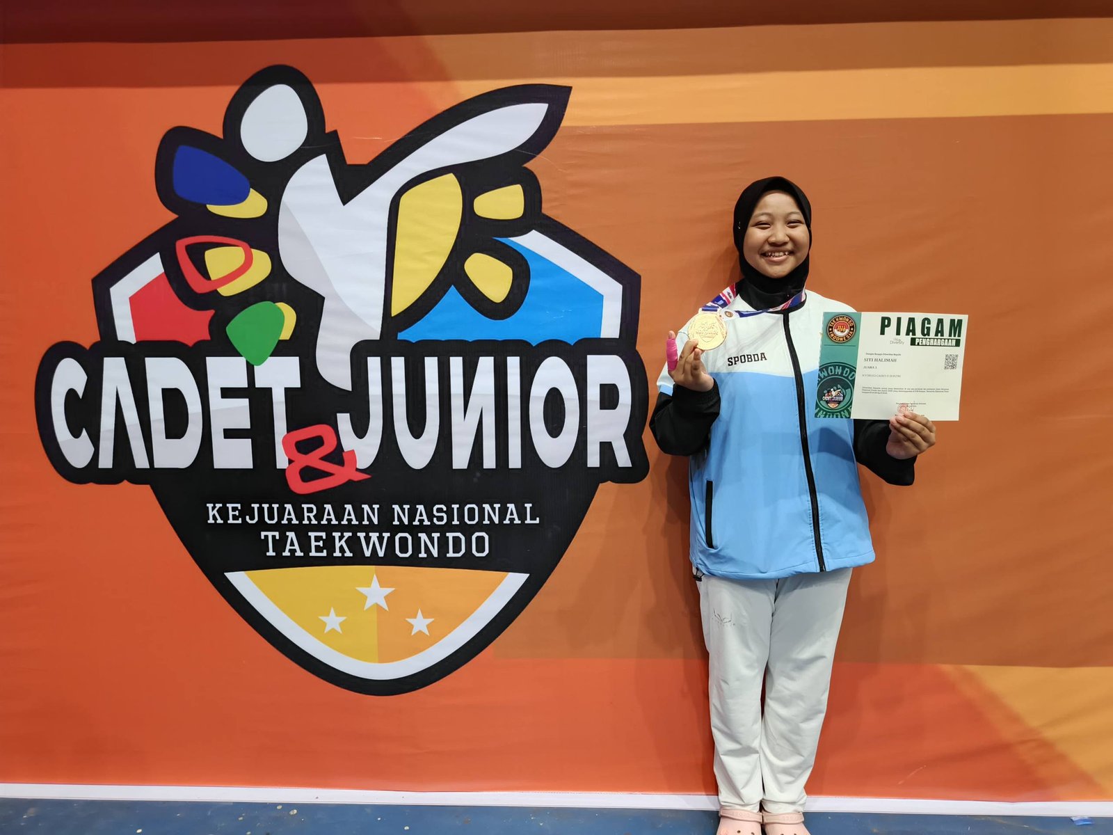 Atlet Taekwondo SPOBDA Kalsel Sumbang Medali di Kejurnas 2026 Samarinda