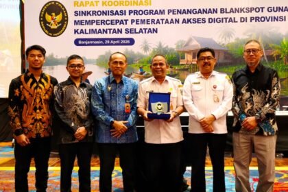 Rakor Sinkronisasi Program Blankspot, Kalsel Dorong Akses Digital Merata