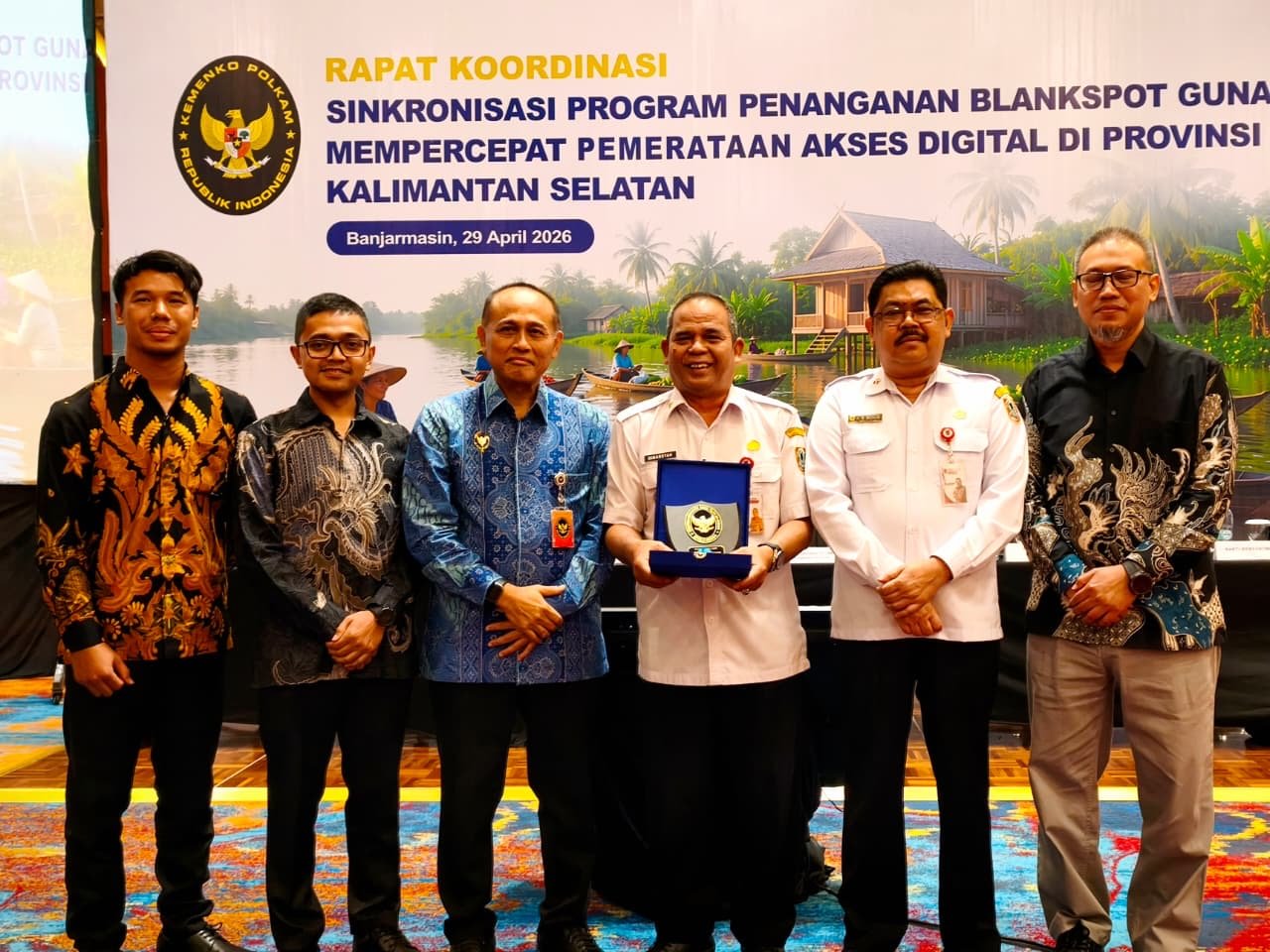 Rakor Sinkronisasi Program Blankspot, Kalsel Dorong Akses Digital Merata