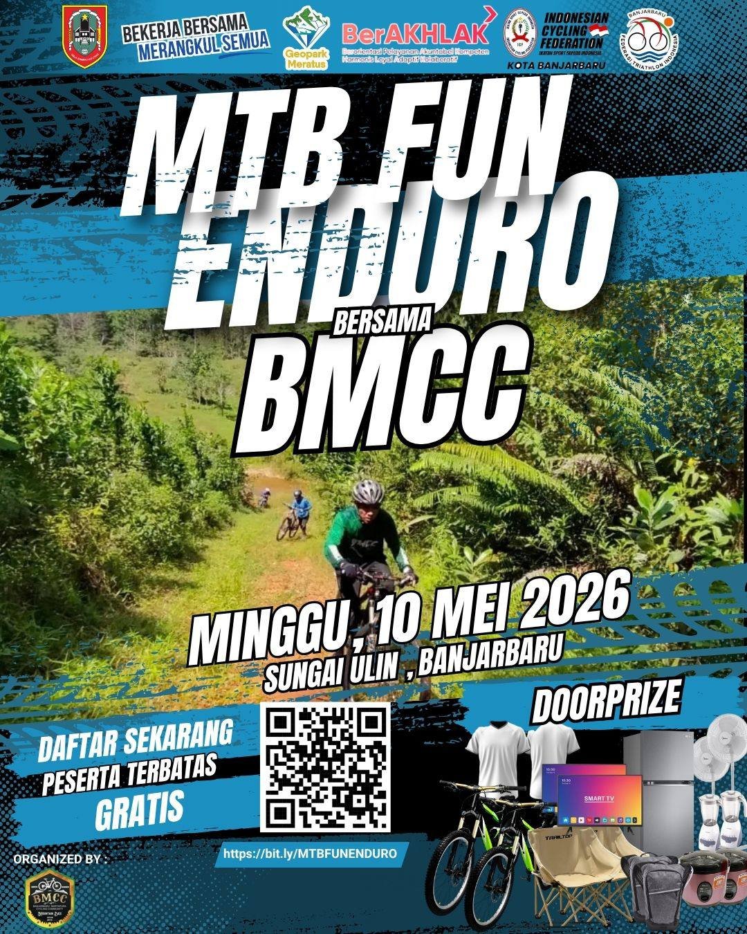 Dispora Kalsel dan BMCC Gelar MTB Fun Enduro di Banjarbaru, Targetkan 250 Peserta