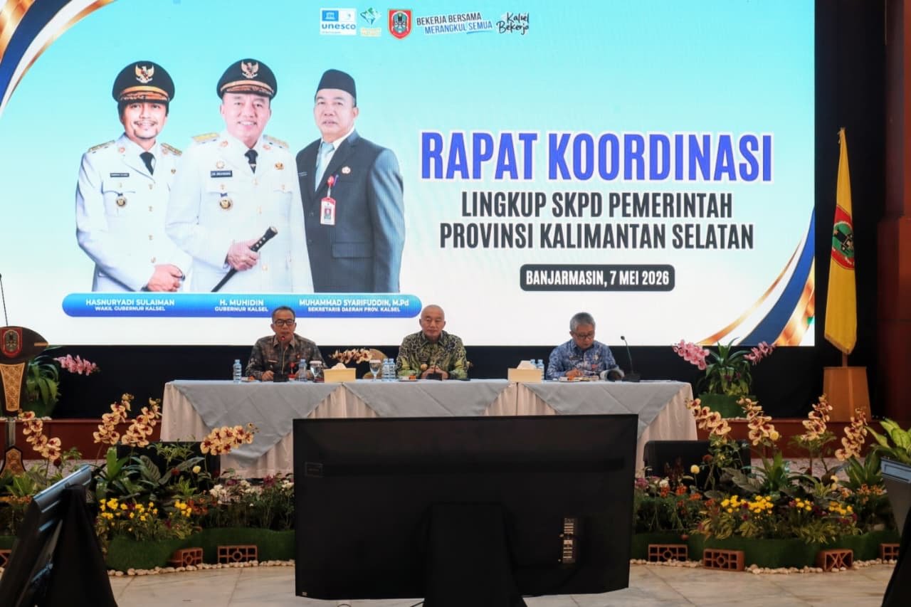 Rapat Koordinasi SKPD, Gubernur Kalsel Bahas Kinerja dan Dorong Penguatan Pelayanan Digital