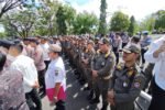 Satpol PP dan Damkar Kalsel Backup Pengamanan Aksi Unjuk Rasa LSM Sakutu