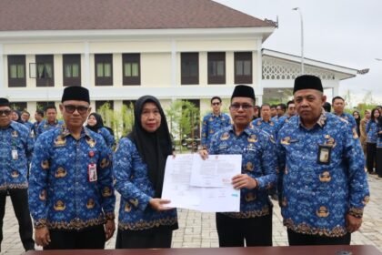 Tujuh Pejabat Dinsos Kalsel Laksanakan Sertijab Pasca Dilantik Gubernur Muhidin