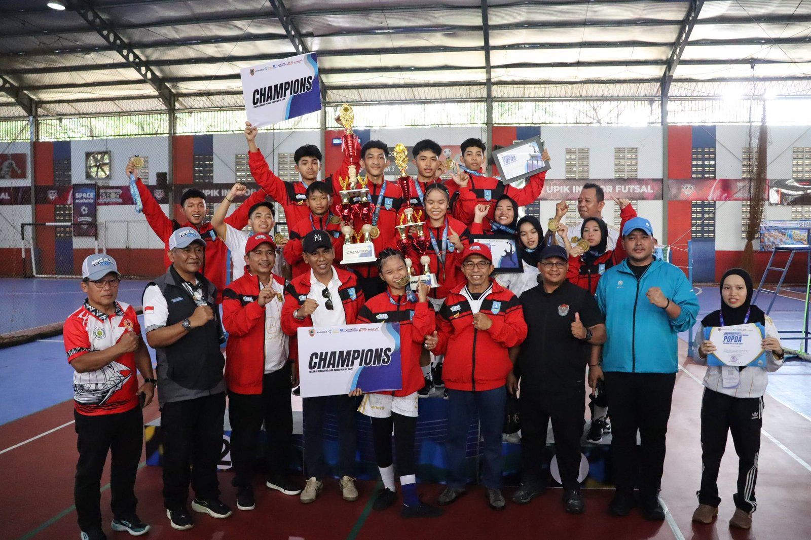 HSS Sapu Bersih Emas Sepak Takraw POPDA Kalsel 2026