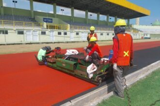 Lintasan Atletik Stadion 17 Mei Ditarget Selesai Akhir Juni, Kursi Stadion Diganti Total