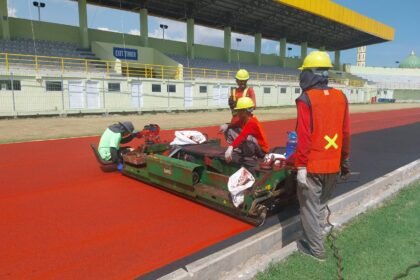 Lintasan Atletik Stadion 17 Mei Ditarget Selesai Akhir Juni, Kursi Stadion Diganti Total