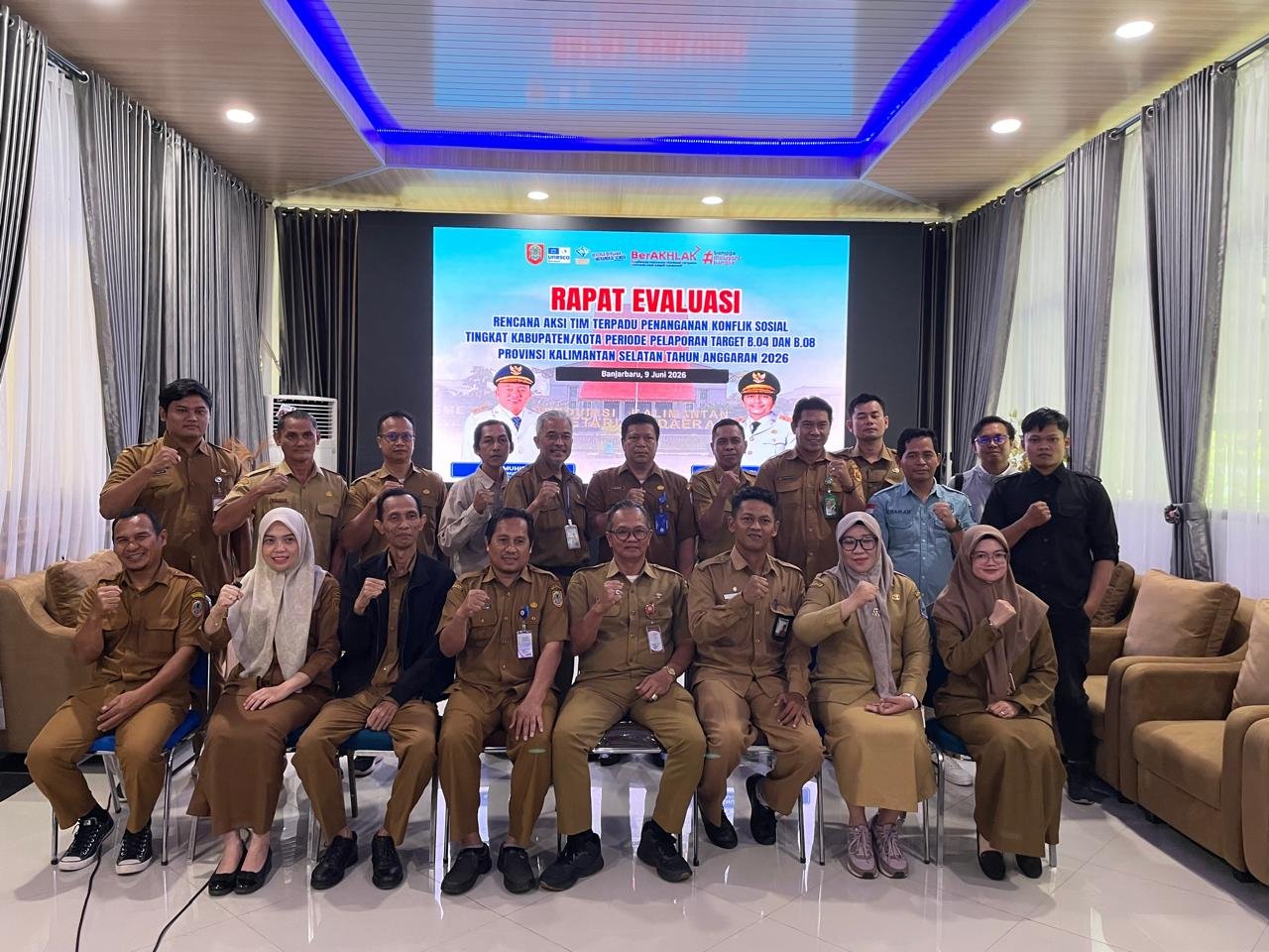 Kesbangpol Kalsel Evaluasi Rencana Aksi Penanganan Konflik Sosial Kabupaten/Kota