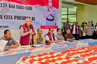 Polda Kalsel Musnahkan 128,7 Kilogram Sabu Senilai Rp231 Miliar, Lima Tersangka Diamankan