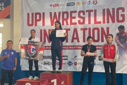 Atlet Gulat SPOBDA Kalsel Sabet Tiga Emas dan Dua Perunggu di UPI Wrestling Invitation 2026