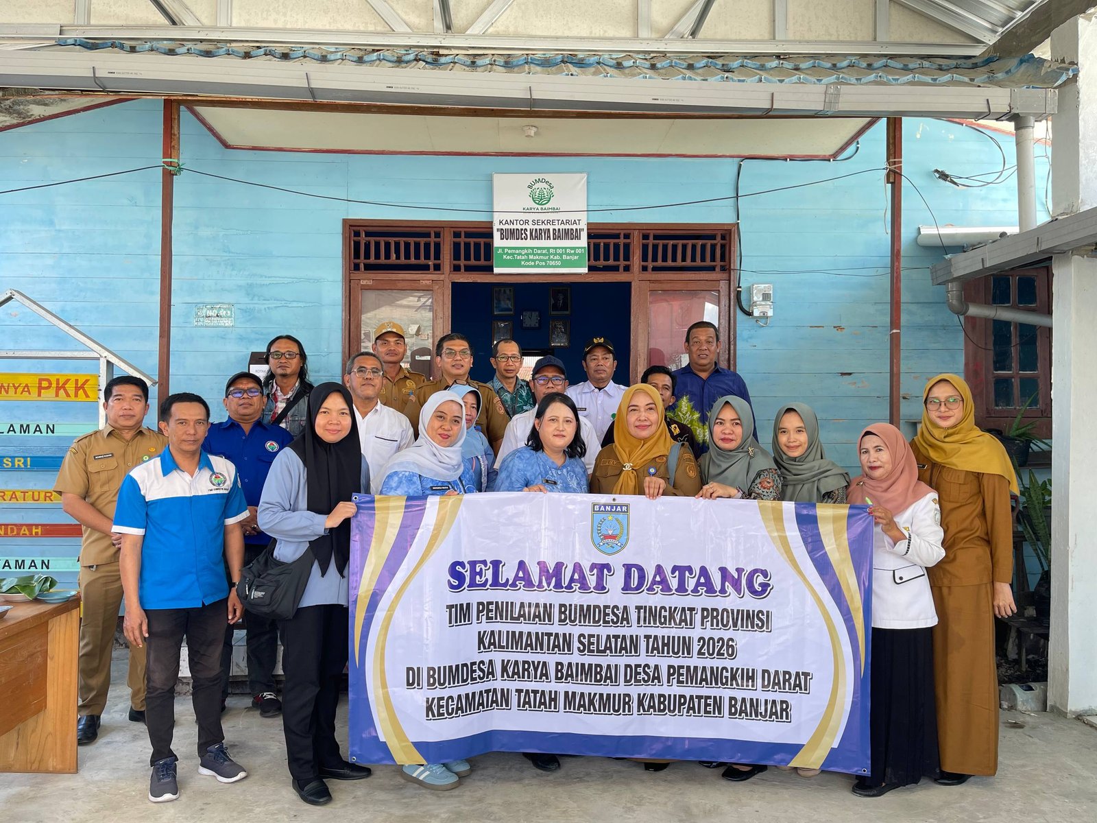 BUMDesa Karya Baimbai Masuk Lima Besar Terbaik Kalsel, Tim Provinsi Lakukan Verifikasi Lapangan