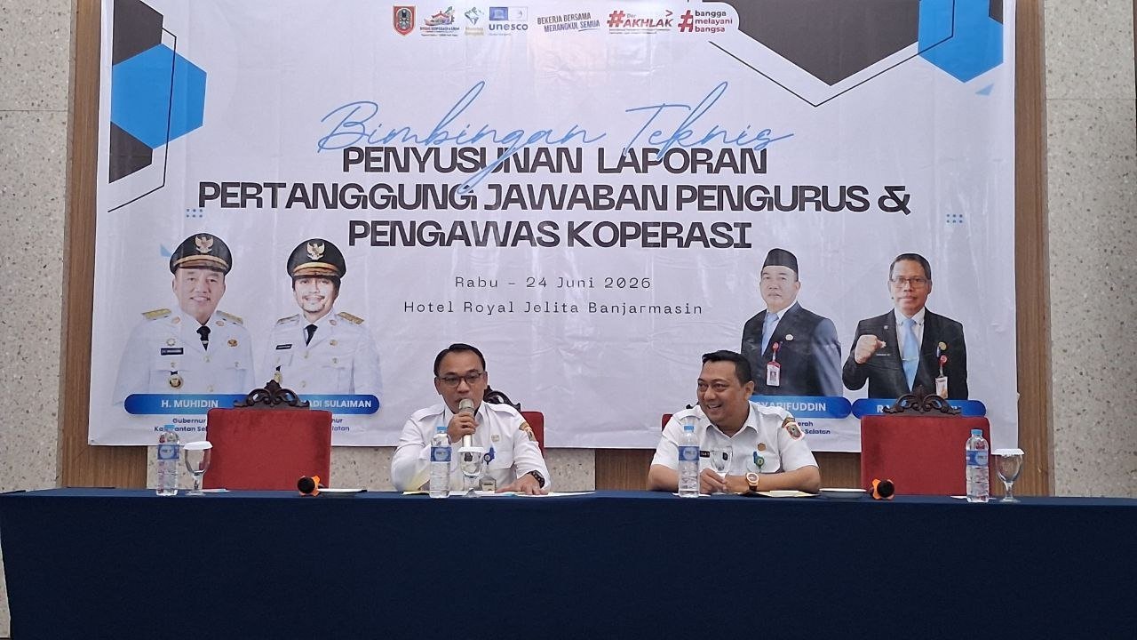 Pemprov Kalsel Dorong Koperasi Tertib RAT Melalui Bimtek Penyusunan Laporan Pertanggungjawaban