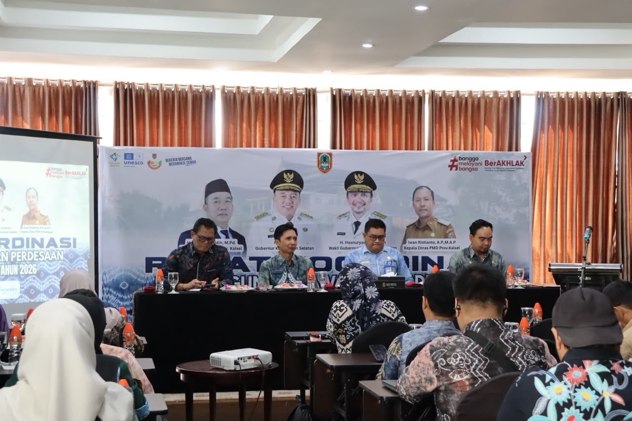 Rakor Pembangunan Kawasan Perdesaan, Pemprov Kalsel Dorong Kolaborasi Antar Daerah