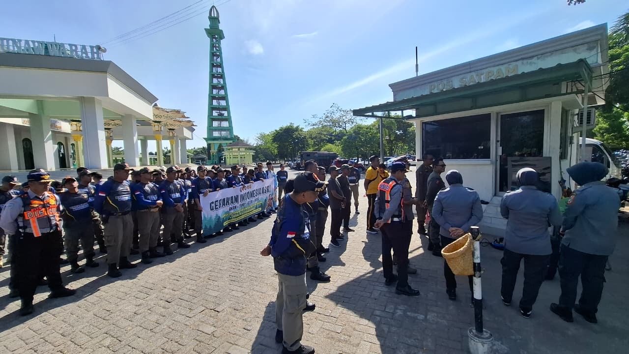 260 Personel Gabungan Ikuti Gerakan Indonesia ASRI di Masjid Agung Al-Munawwarah Banjarbaru