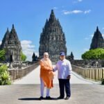 Presiden Republik Indonesia Prabowo Subianto bersama Perdana Menteri (PM) India Narendra Modi mengunjungi Kompleks Candi Prambanan, Daerah Istimewa Yogyakarta, pada Rabu, 8 Juli 2026.
