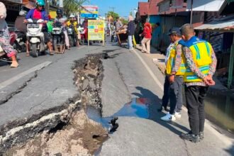 Jalan Veteran Sungai Lulut Ambles, PUPR Kalsel Fokus Penanganan Darurat dan Solusi Permanen