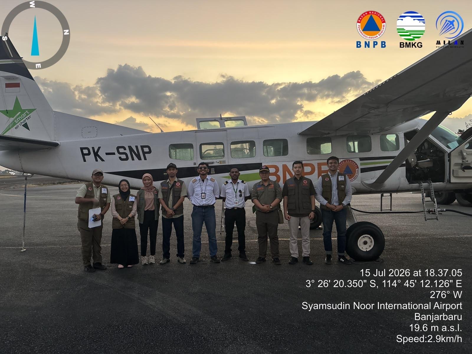 BPBD Kalsel Evaluasi Operasi Modifikasi Cuaca, Keputusan Perpanjangan Tunggu Rekomendasi BMKG