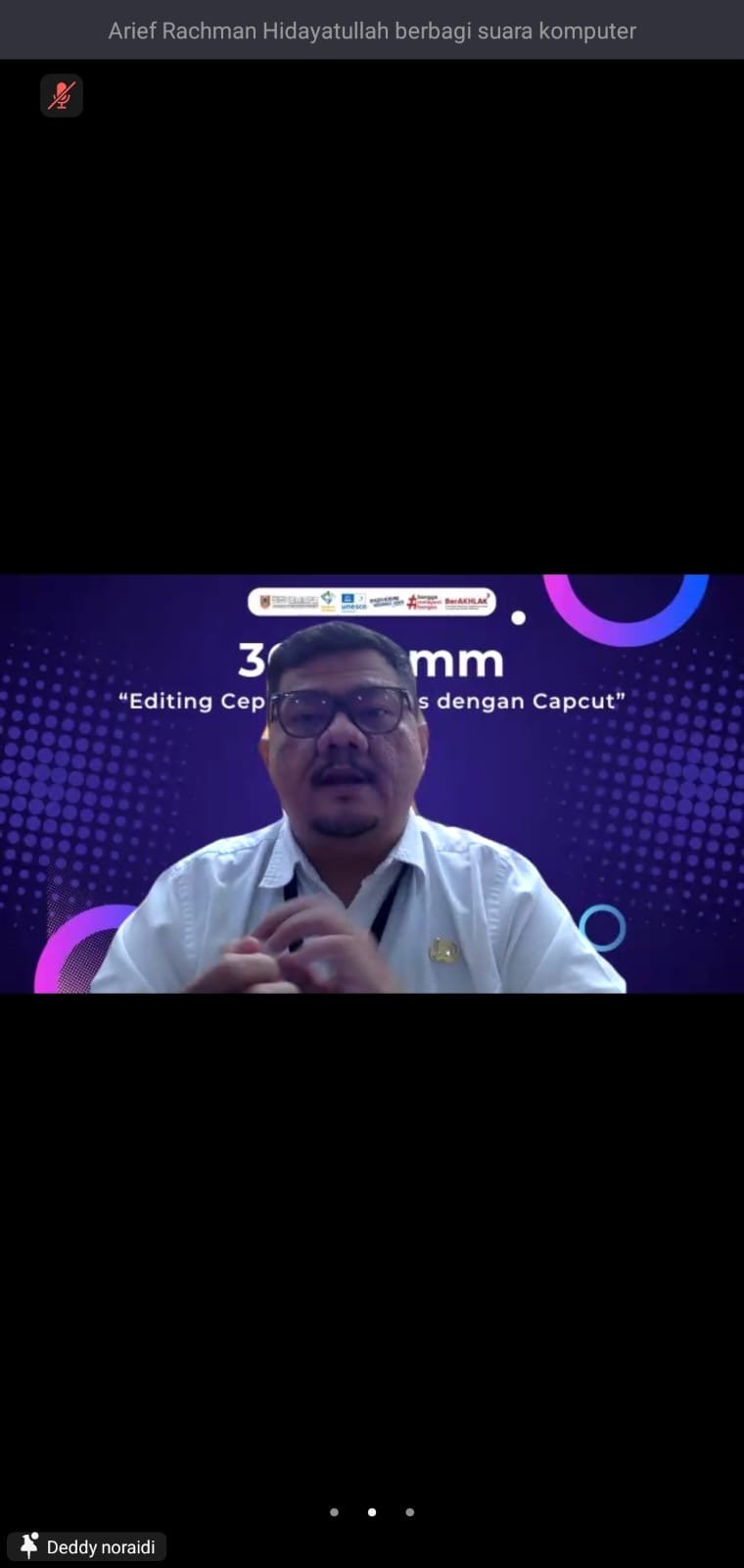 Diskominfo Kalsel Tingkatkan Kompetensi Pengelola Medsos Perangkat Daerah melalui Webinar 360°.Comm