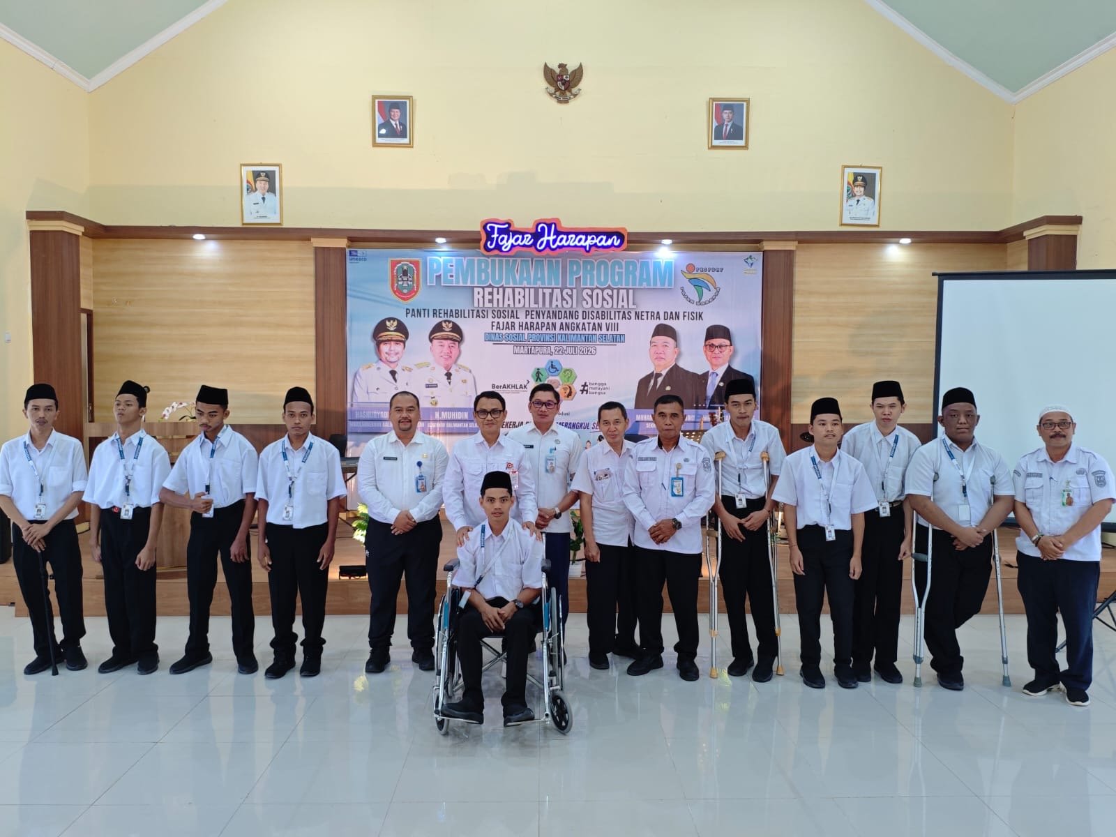 Dinsos Kalsel Buka Rehabilitasi Sosial Penyandang Disabilitas Fisik Angkatan VIII, 9 Peserta Ikuti Pelatihan Keterampilan
