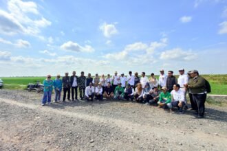 DPKP Kalsel Dampingi Kementan Monitoring LTT di Barito Kuala, Perkuat Upaya Percepatan Swasembada Pangan
