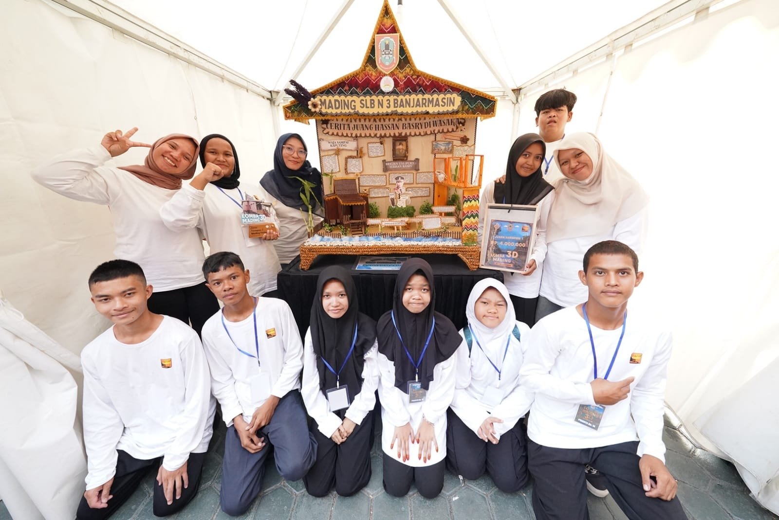 Debut Manis SLB Negeri 3 Banjarmasin di Ajang Lomba Mading 3D Museum Wasaka: Sabet Juara Harapan 1 Berkat Semangat Pantang Menyerah