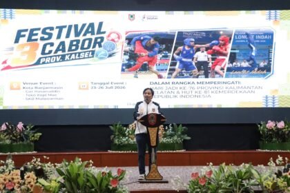 Wagub Kalsel Buka Festival Tiga Cabor, Jadi Ajang Pembinaan Atlet Banua