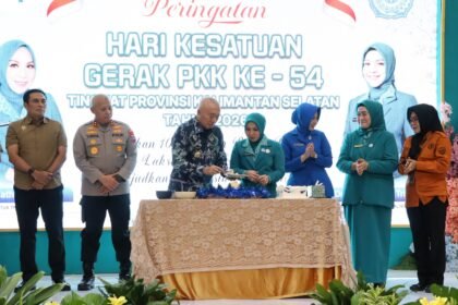 Peringati HKG PKK ke-54 di Kalsel, Gubernur Muhidin Dorong SKPD Bersinergi dengan PKK