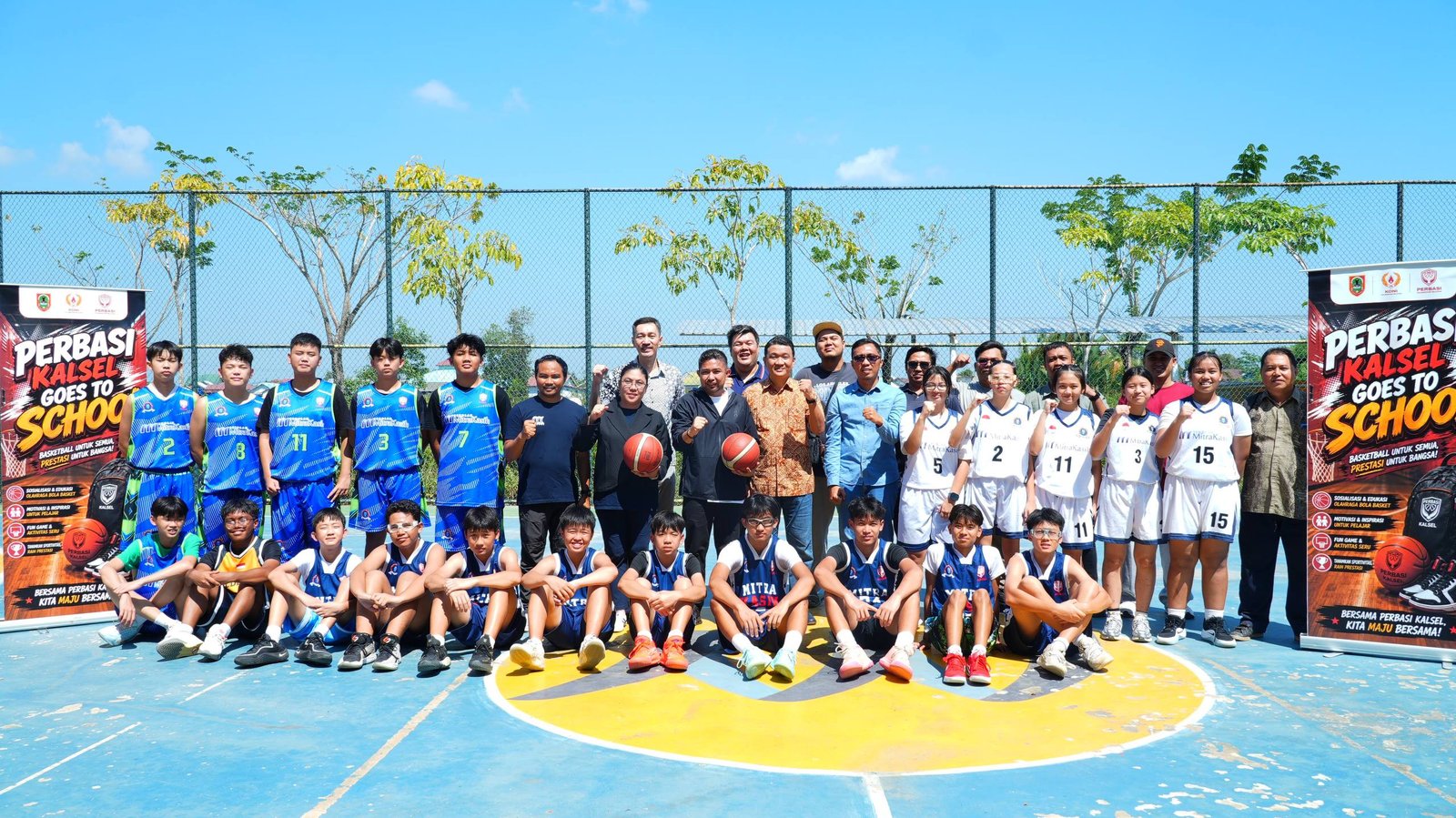 Perbasi Kalsel Tancap Gas, Program Goes to School Perkuat Pembinaan Atlet Basket Sejak Dini