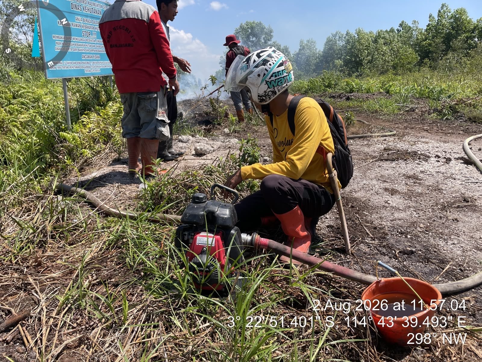 Gerak Cepat Brigade Pengendalian Karhutla Dishut Kalsel, Jinakkan Api di Liang Anggang hingga Tiwingan