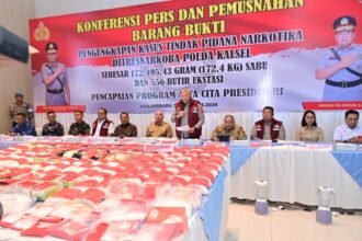 Polda Kalsel Ungkap 26 Kasus Narkoba, 39 Tersangka Ditangkap