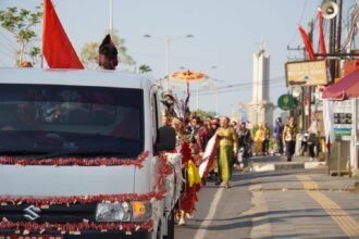 Kenakan Busana Adat Nusantara, Penerima Manfaat PRSPDNF Fajar Harapan Ikuti Jalan Santai Kemerdekaan