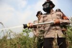 Karhutla di Belakang Ponpes Darul Ilmi Berhasil Dipadamkan, Polda Kalsel Kerahkan 10 Personel