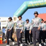 Tiga Tim Dishut Kalsel Ramaikan Lomba Gerak Jalan Harjad Kalsel dan HUT RI