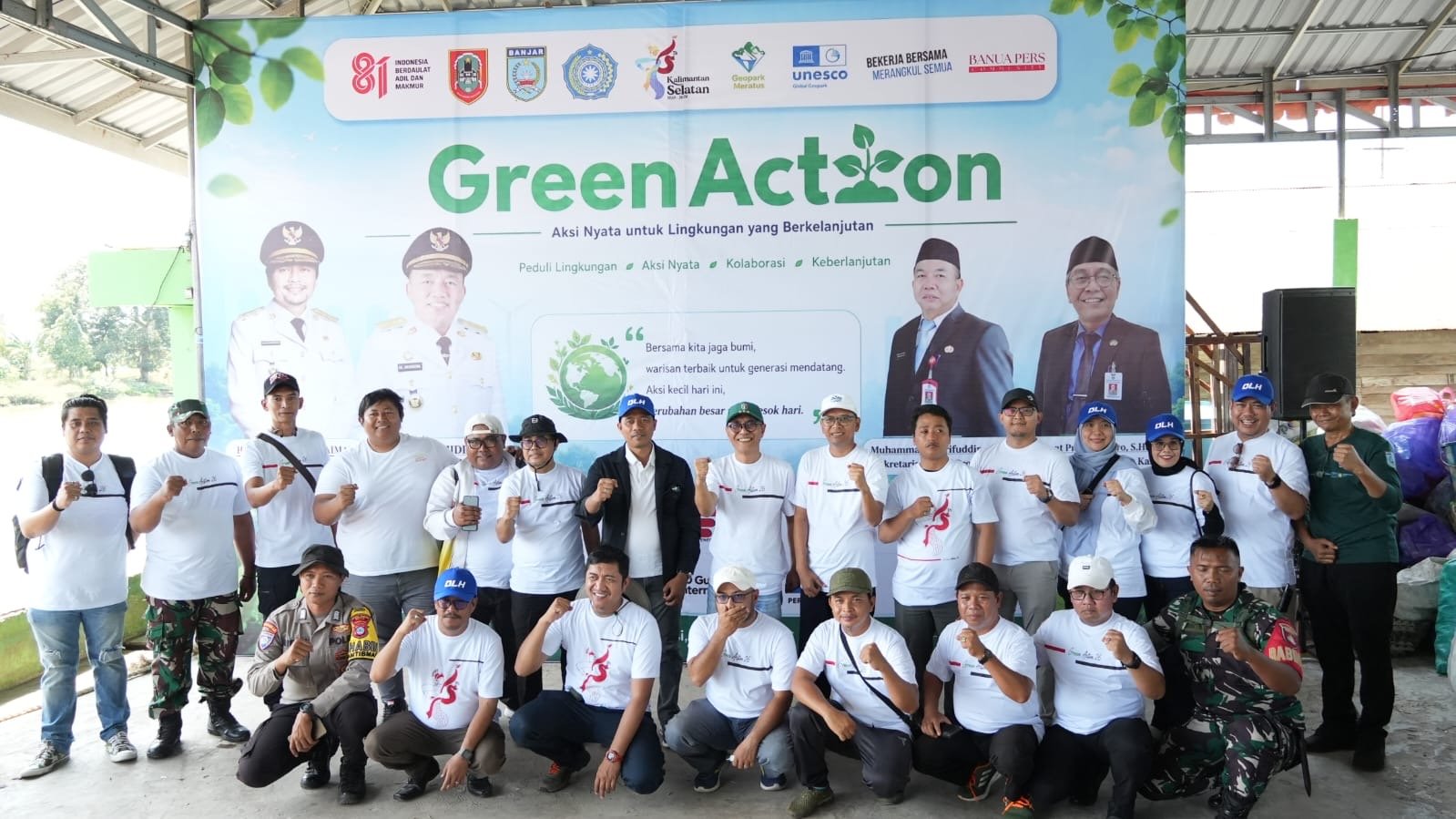 Green Action 2026 di Kabupaten Banjar, BPC dan DLH Kalsel Tanam 600 Pohon serta Kumpulkan 2 Ton Sampah