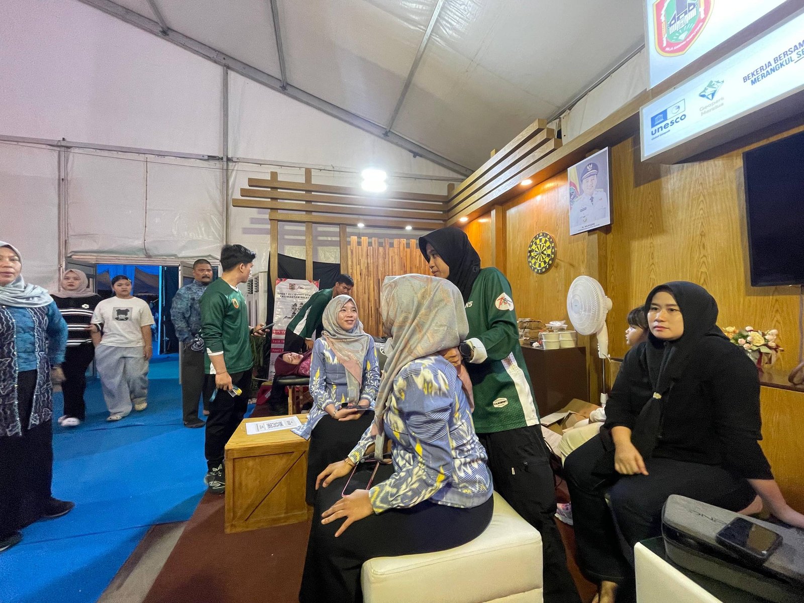 Kreativitas Pemuda dan Layanan Terapis Olahraga Ditampilkan Pada Stand Dispora Kalsel 