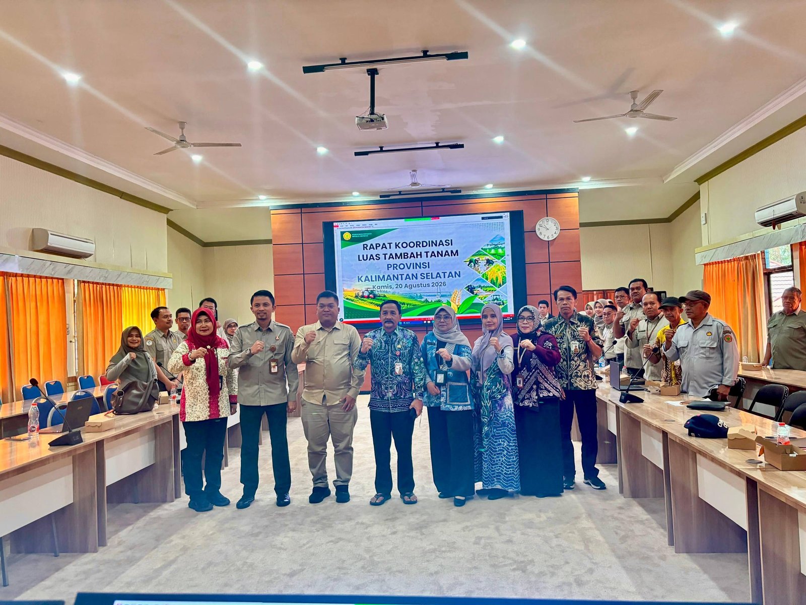 Capaian LTT Agustus Kalsel  target 23.163 Hektare, Percepatan Tanam Terus Didorong