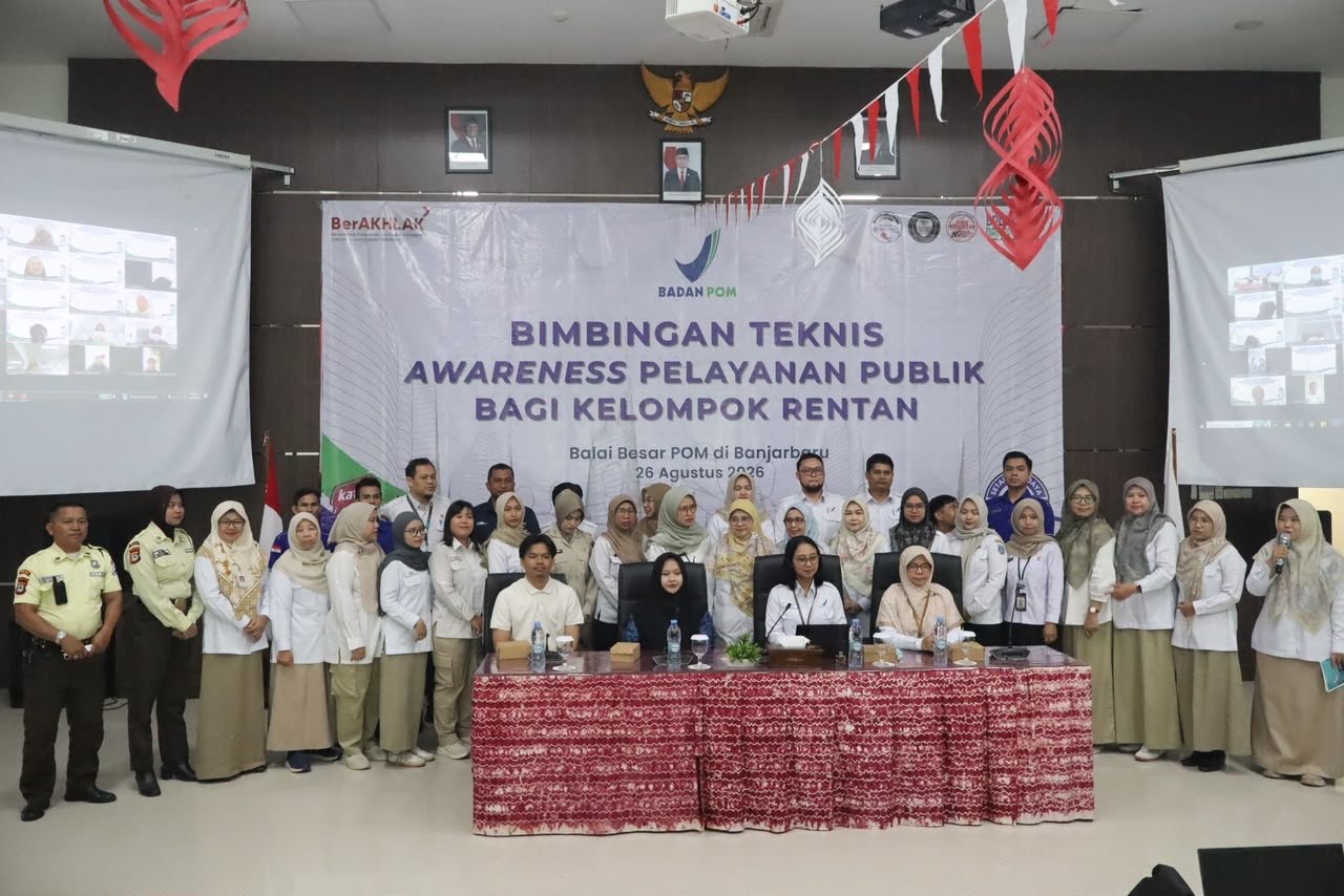 BBPOM Banjarbaru Tingkatkan Kompetensi Pelayanan Publik bagi Kelompok Rentan