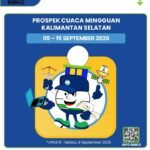 Prospek Cuaca Kalsel 9–15 September 2026, BMKG Ingatkan Potensi Karhutla dan Gelombang Tinggi